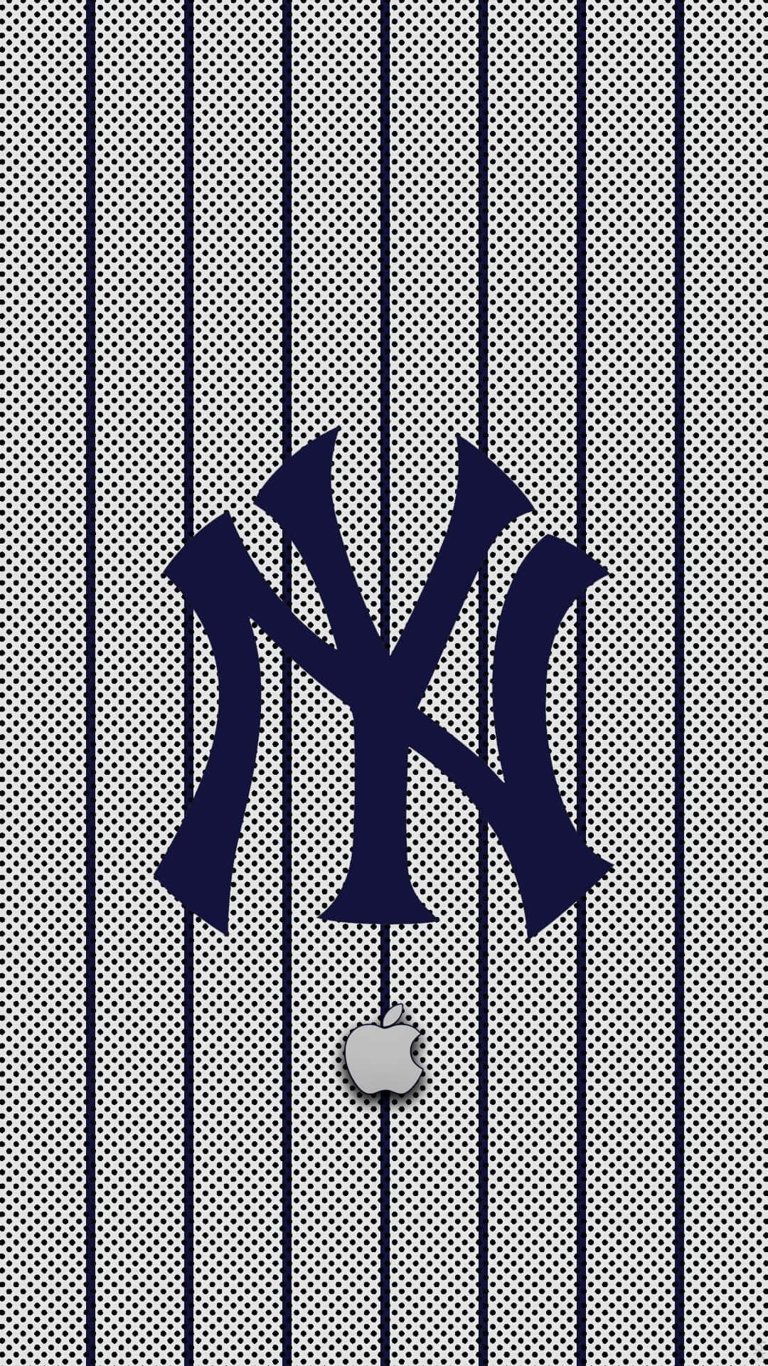 Wallpapergenombruten Metall New York Yankees Iphone Bakgrundsbild. Wallpaper