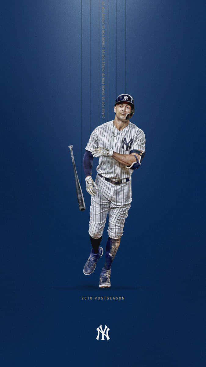 Bleibensie Mit Den New York Yankees Auf Ihrem Mobilgerät Auf Dem Laufenden. Wallpaper