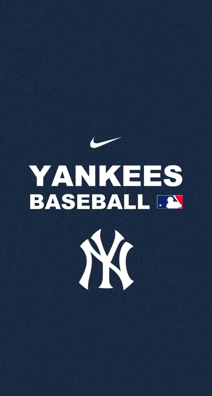 Nike Collab With New York Yankees Iphone Wallpaper