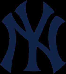 New York Yankees Logo Navy Background PNG