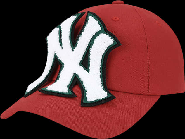 New York Yankees Logo Red Cap PNG