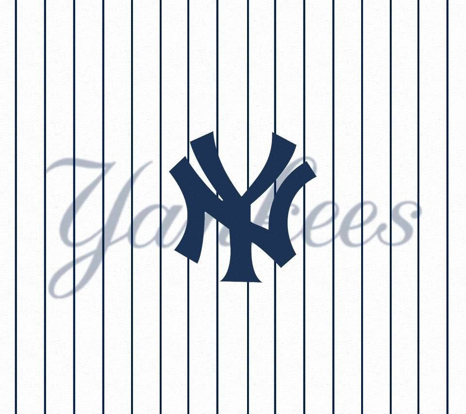 New York Yankees Logo Text Pinstripe