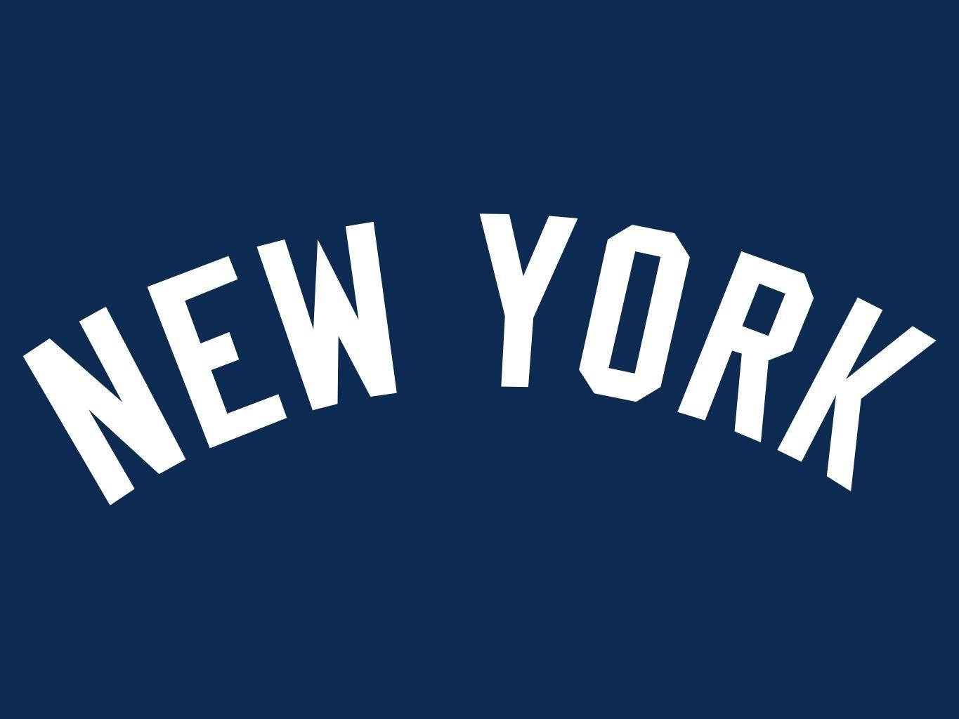 New York Yankees Arched Logo Text Wallpaper