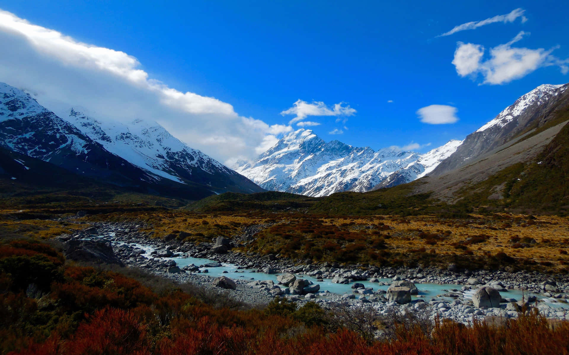 Nydedet Fantastiske Landskab I New Zealand