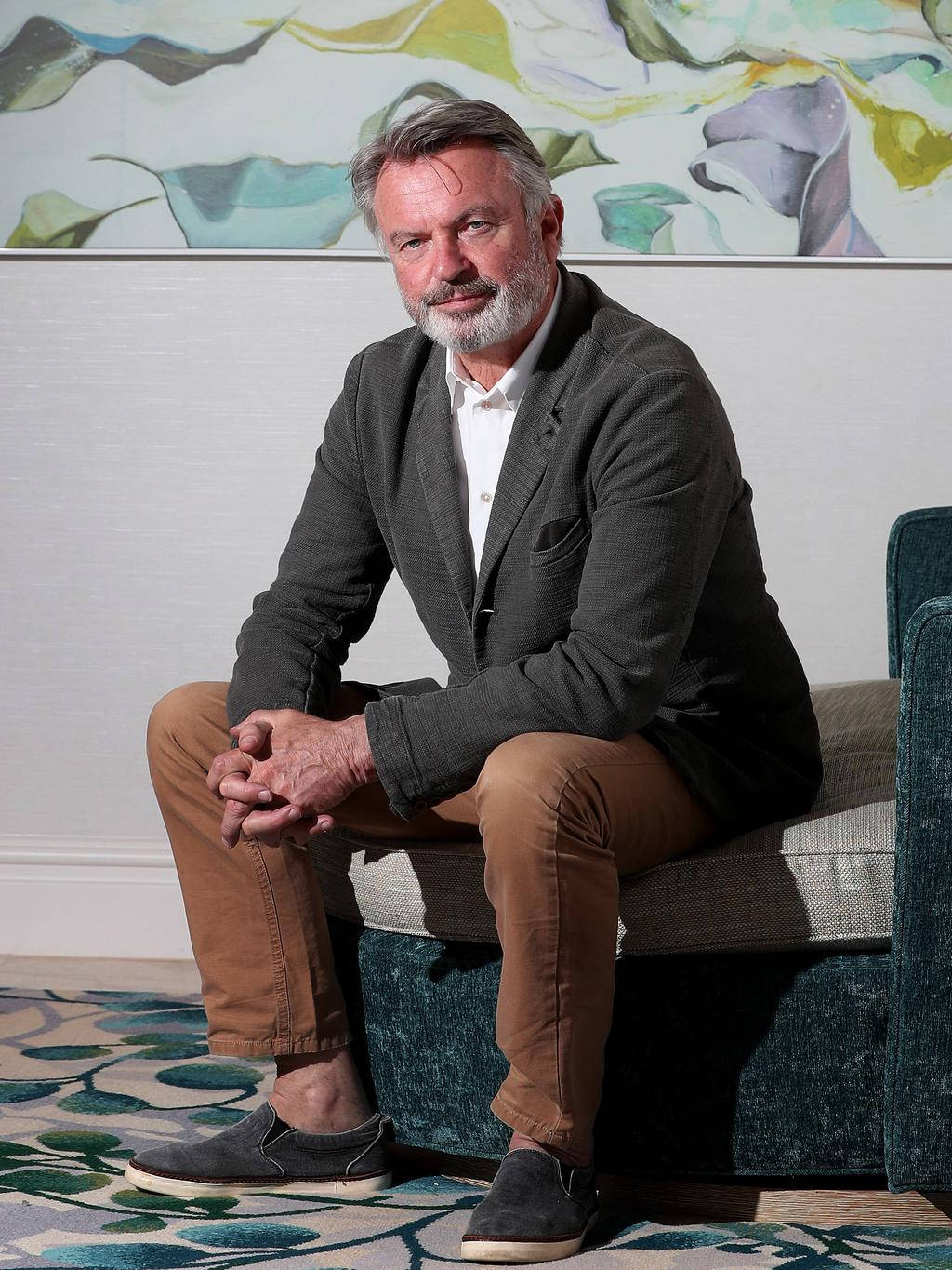 New Zealand Actor Sam Neill Sitting Portrait Wallpaper