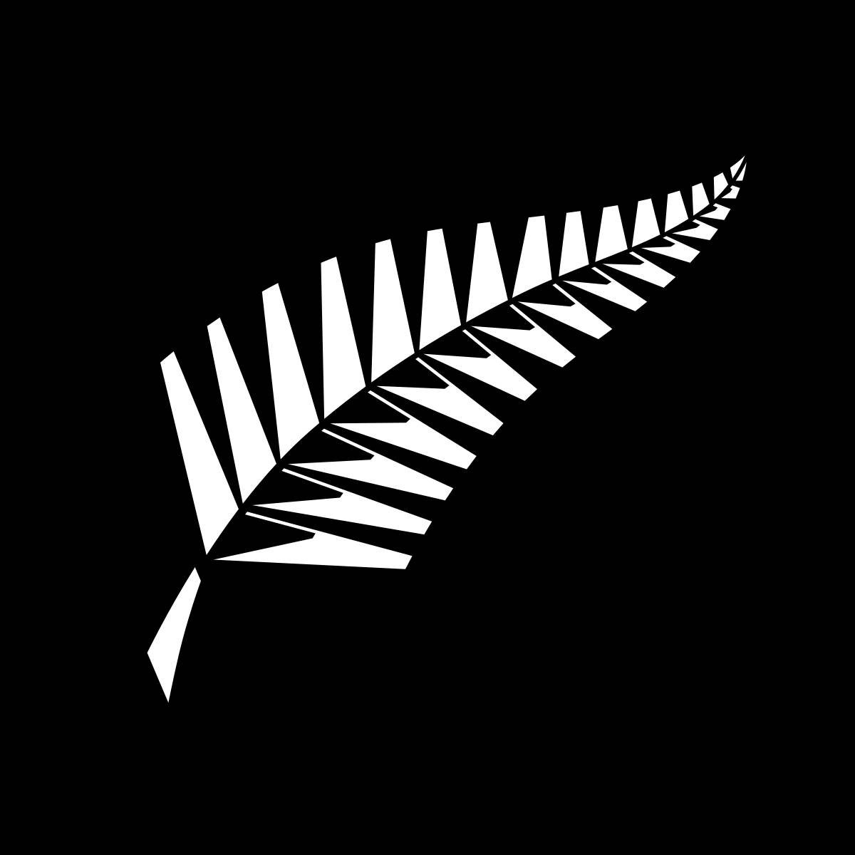 "New Zealand Cricket Team - Minimalist Leaf Logo" Wallpaper