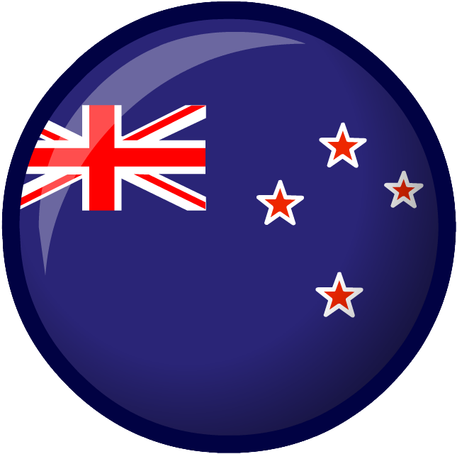 New Zealand Flag Button PNG