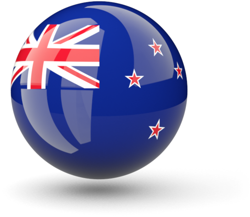 New Zealand Flag Sphere Graphic PNG
