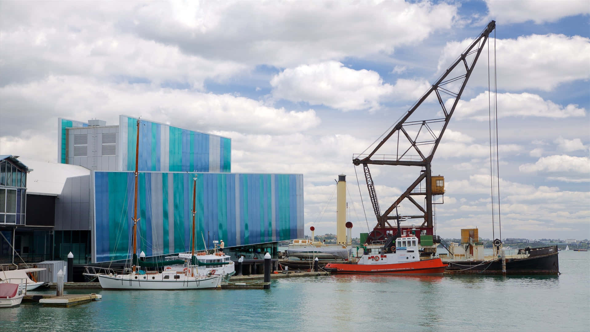 New Zealand Maritime Museum Exterior Wallpaper