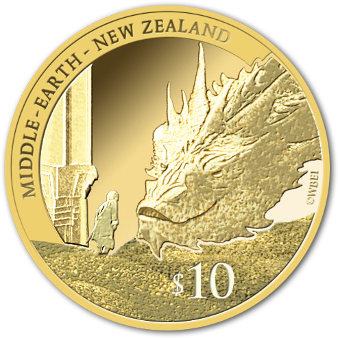 New Zealand Middle Earth10 Dollar Coin PNG