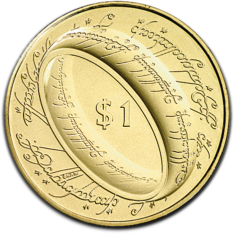 New Zealand One Dollar Coin PNG