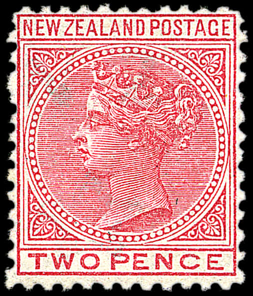 New Zealand Two Pence Stamp PNG