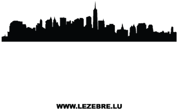 New_ York_ City_ Skyline_ Silhouette PNG