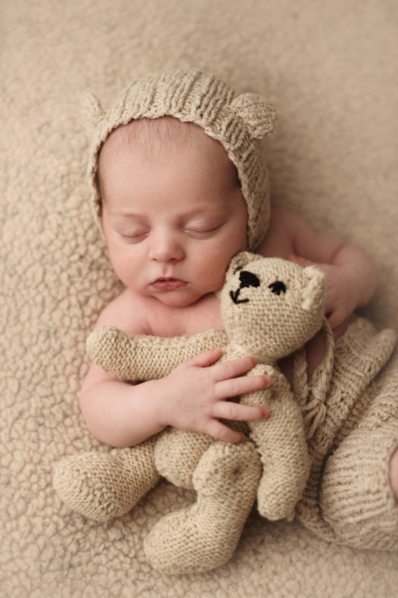 Newborn baby's first photoshoot
