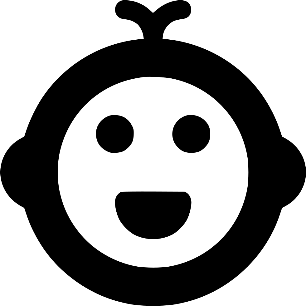 Newborn Baby Emoji Graphic PNG