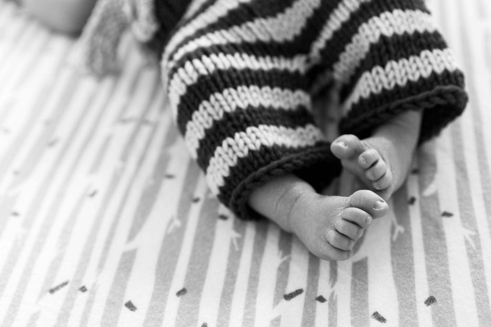 Newborn Baby Girl Stripes