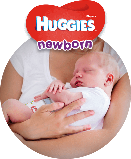 Newborn Baby Sleepingin Mothers Arms Huggies Ad PNG