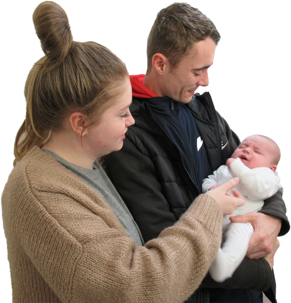 Newborn Baby With Parents.png PNG