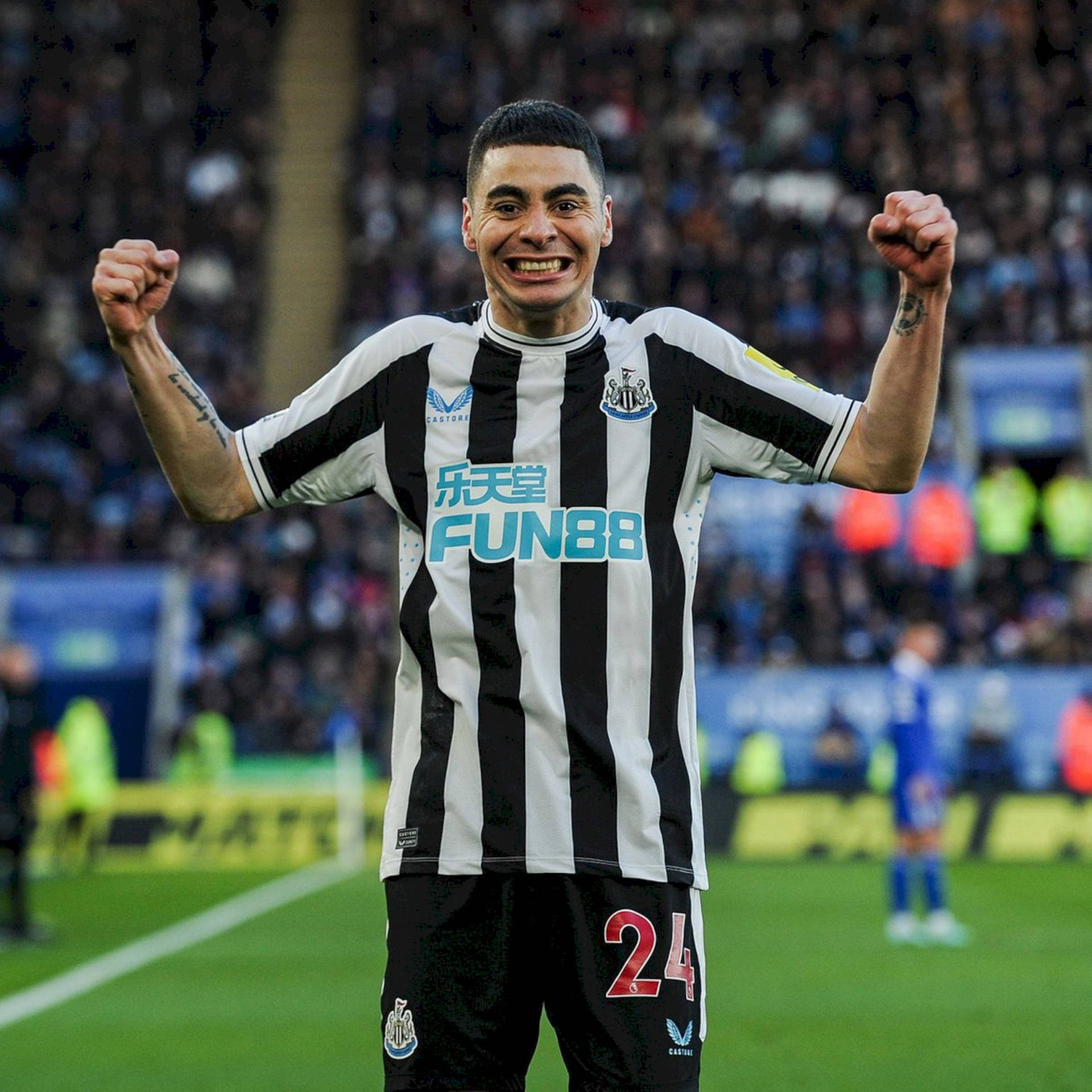 Newcastle United FC Player Smiling Wallpaper