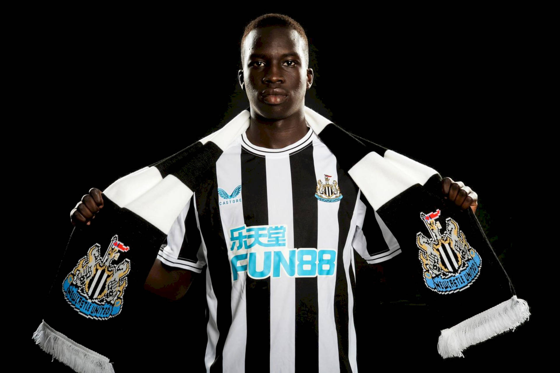 Newcastle United FC Player Wearing Uniform Wallpaper