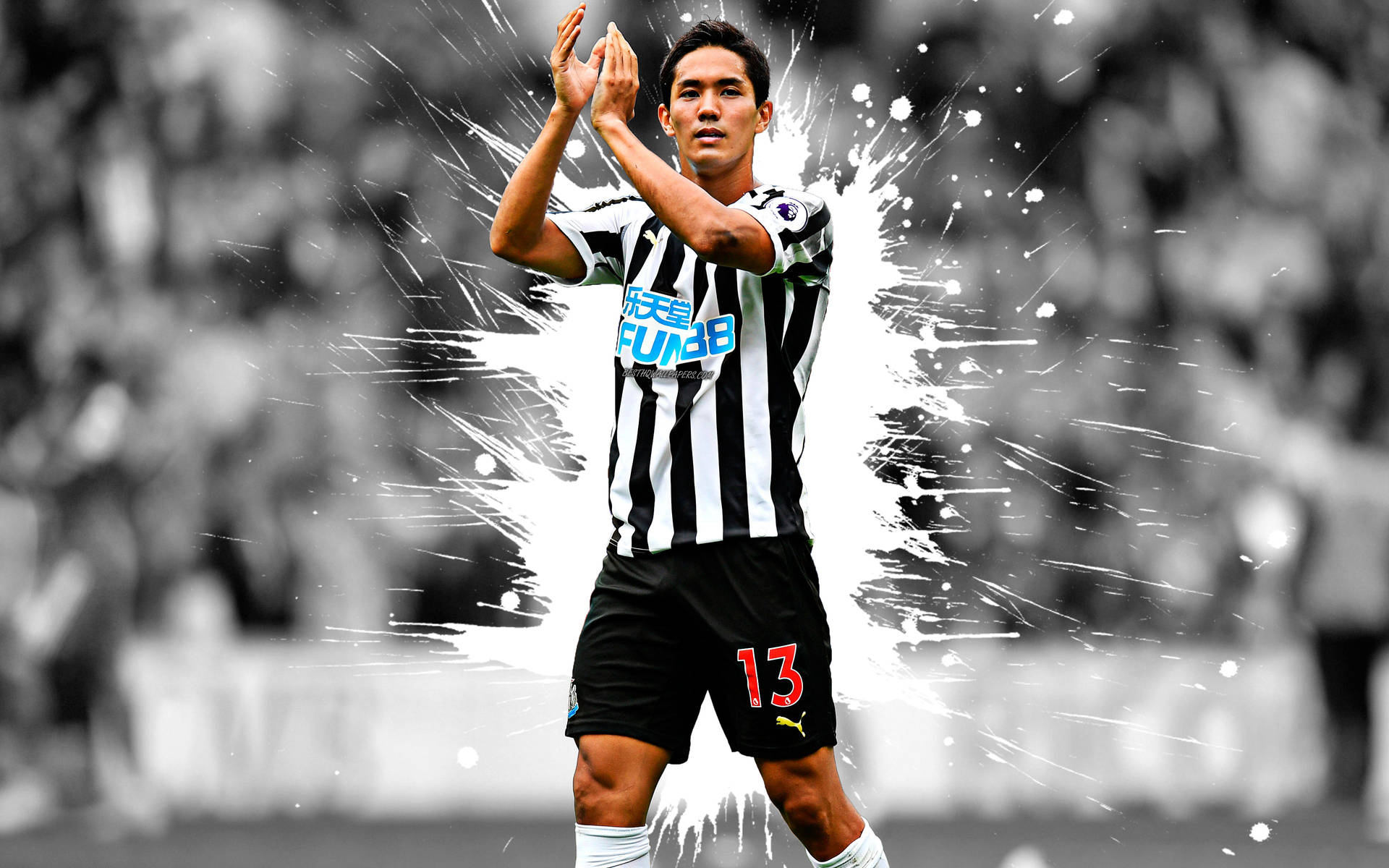 Newcastle United FC Yoshinori Muto tapet. Wallpaper