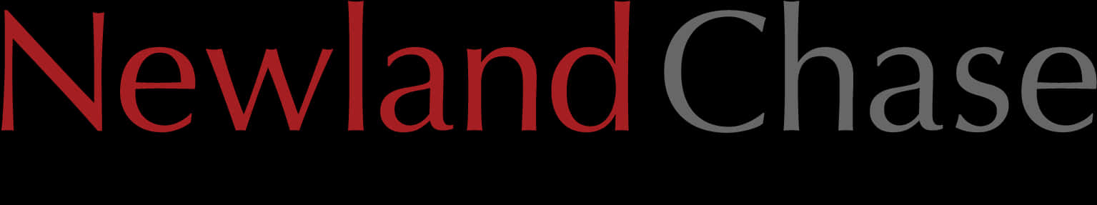 Newland Chase Logo Black Red PNG