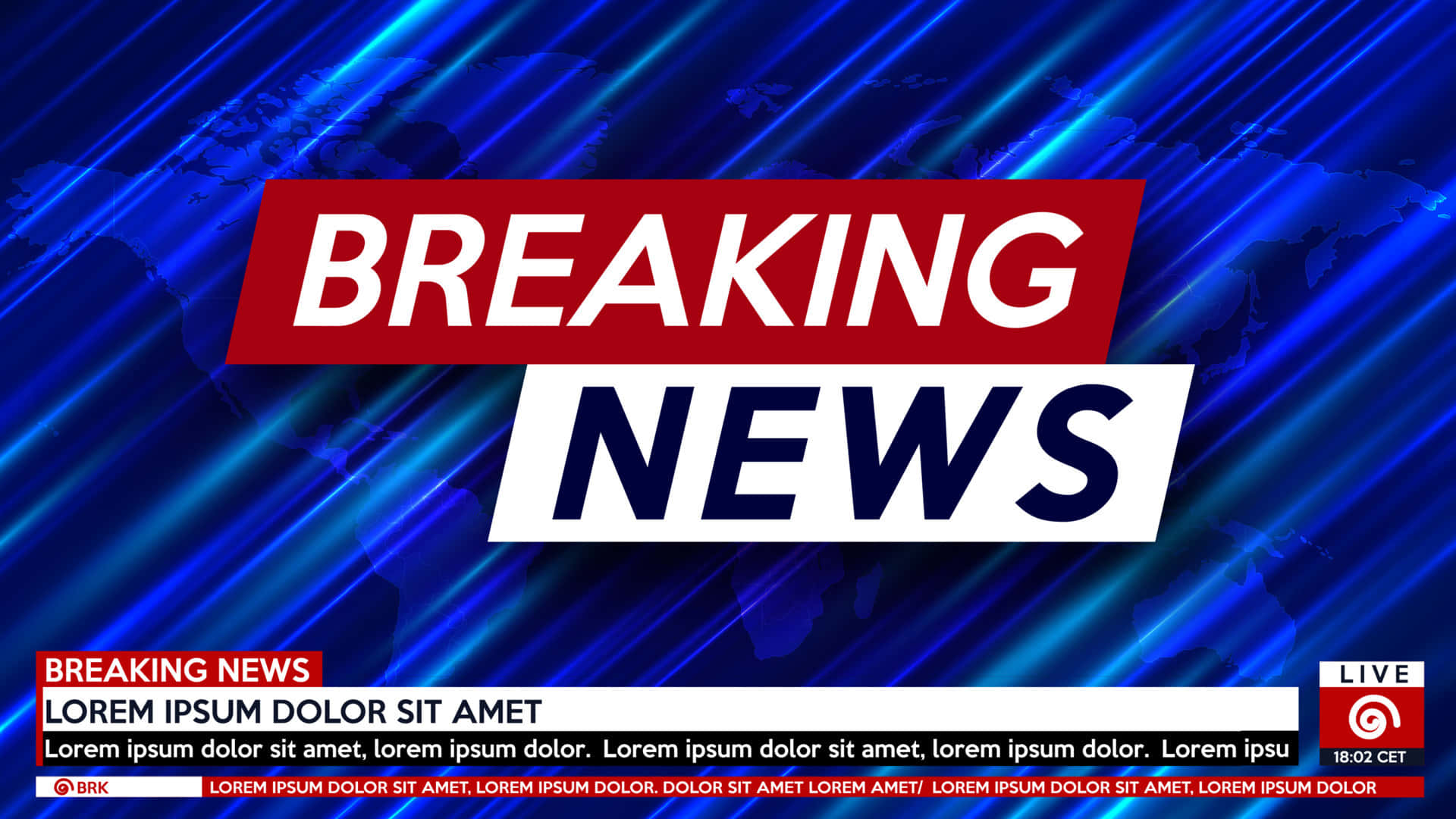 Template Breaking News Background 1920 x 1080 Background