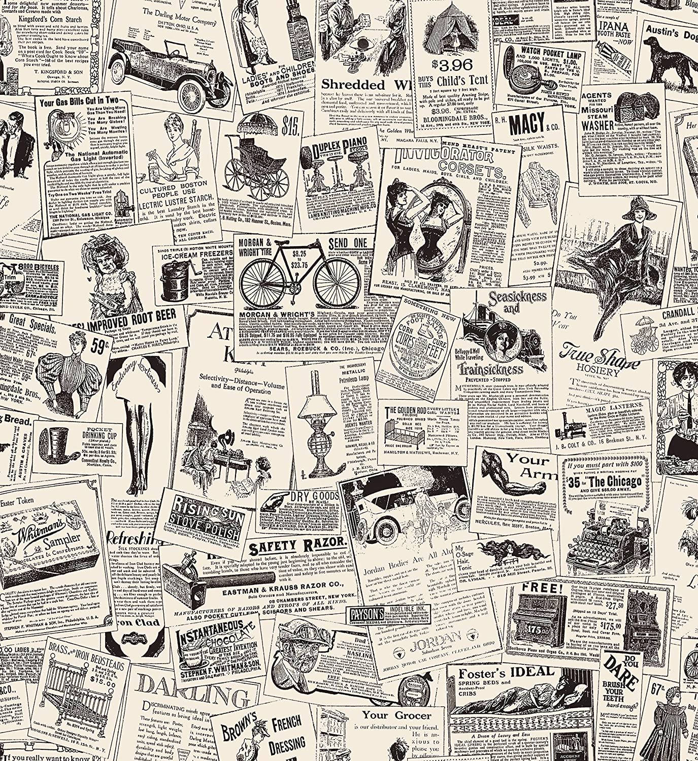Newspaper Aesthetic Illustration Clippings Background