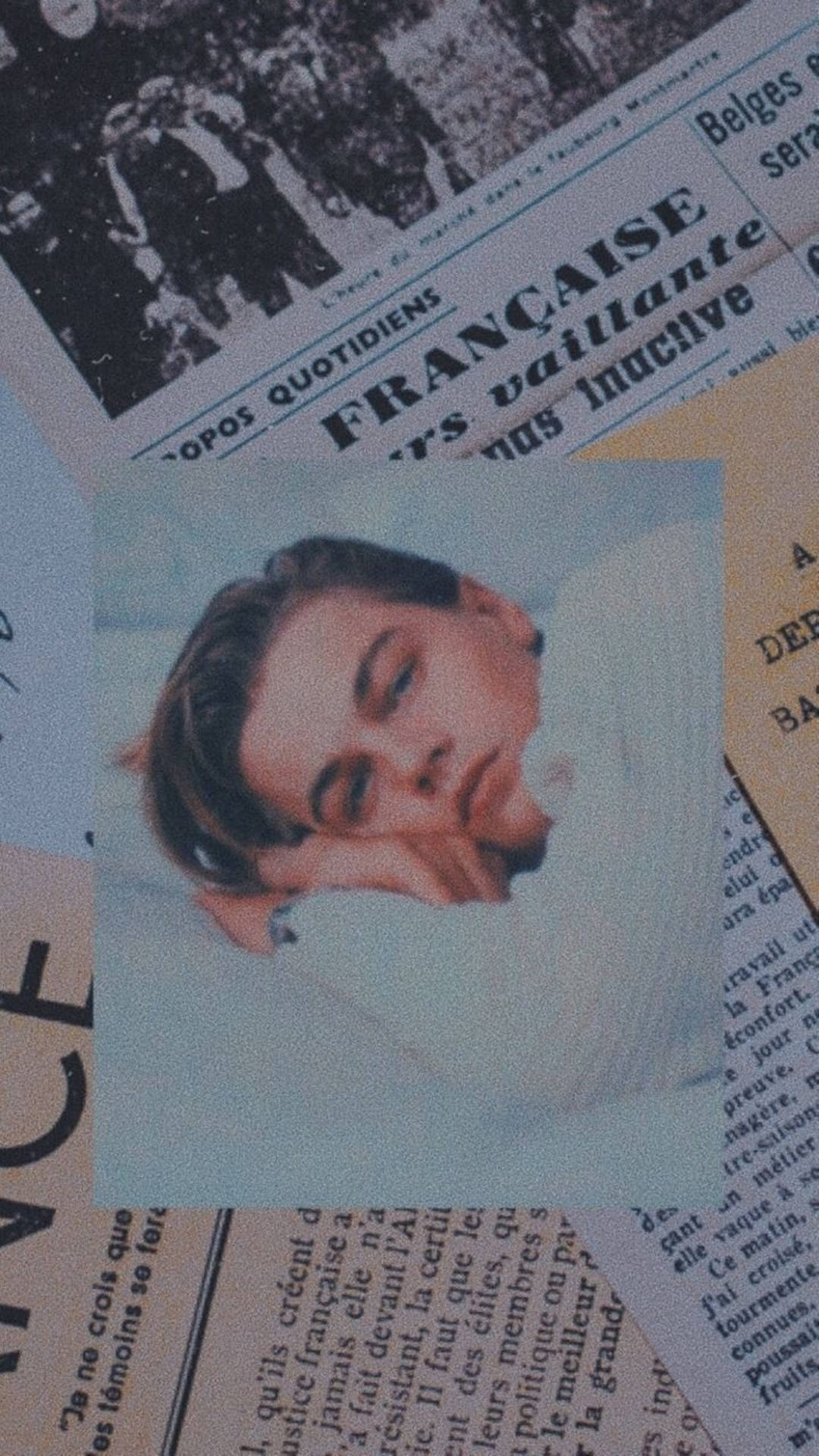 Newspaper Aesthetic Leonardo DiCaprio Wallpaper