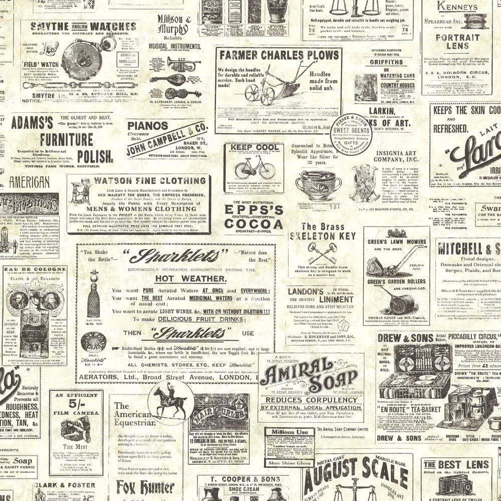 Newspaper Aesthetic Product Promos Wallpaper