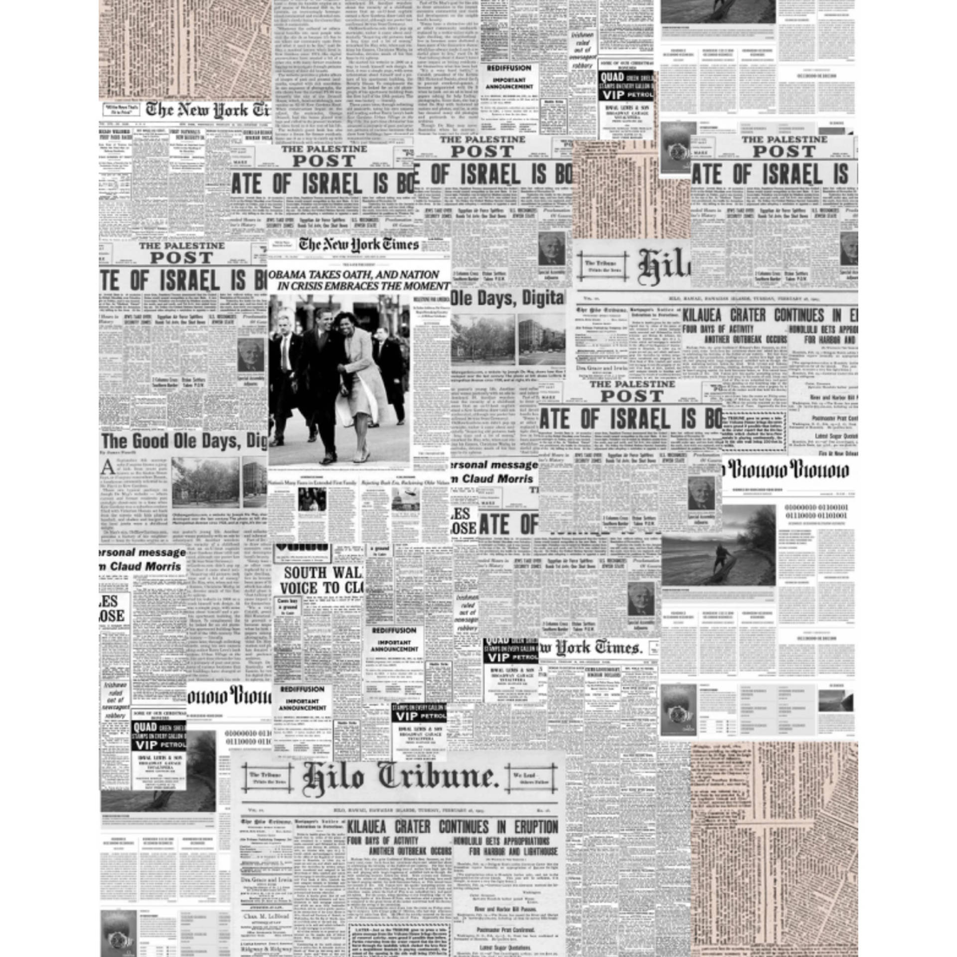 Newspaper Aesthetic The Palestine Post Background