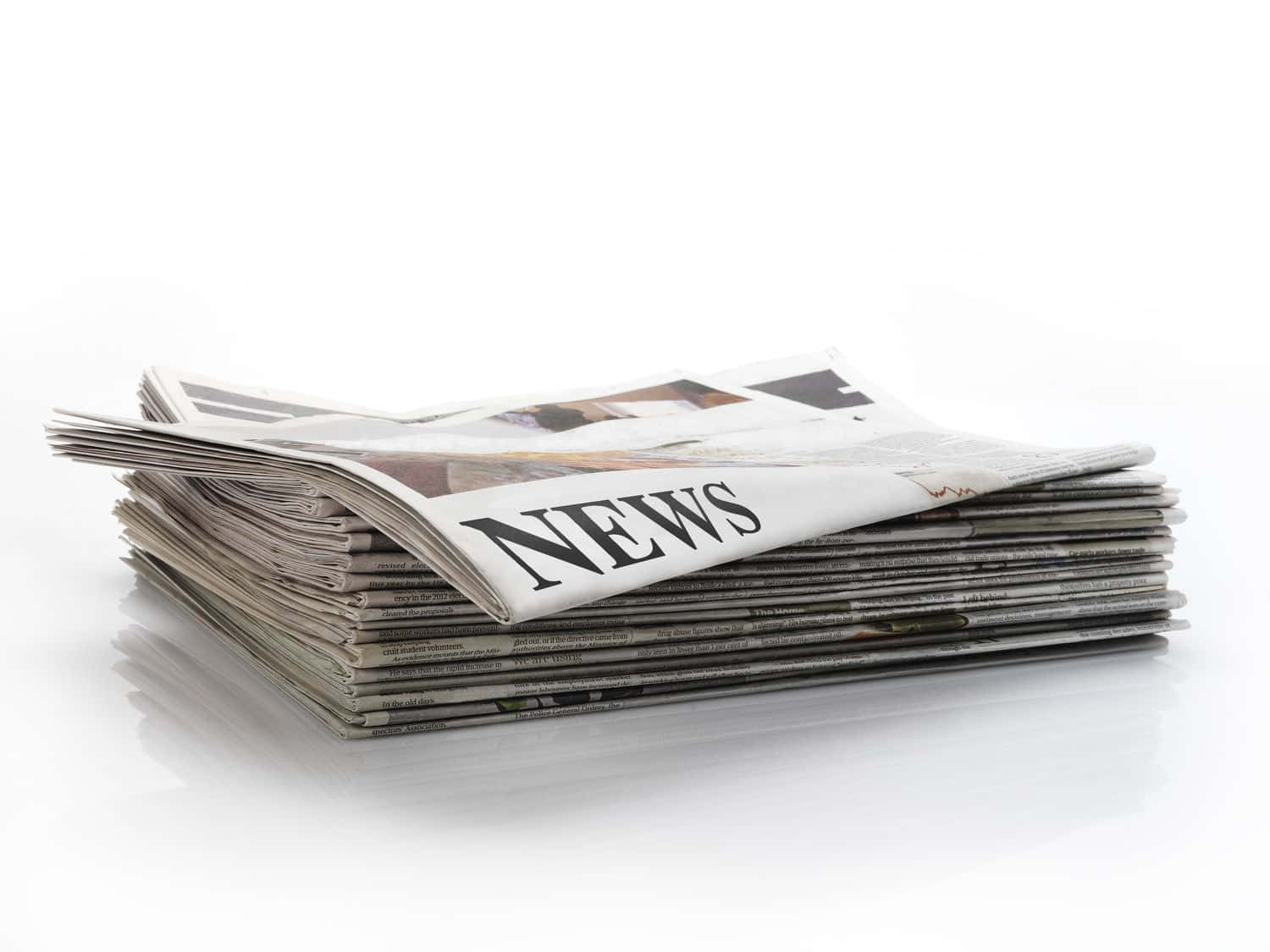 Stack Of Folded Newspapers Background