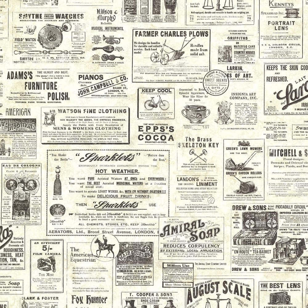 Authentic Vintage Newspaper Background