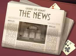 Newspaper Grand Gin Rummy News Wallpaper
