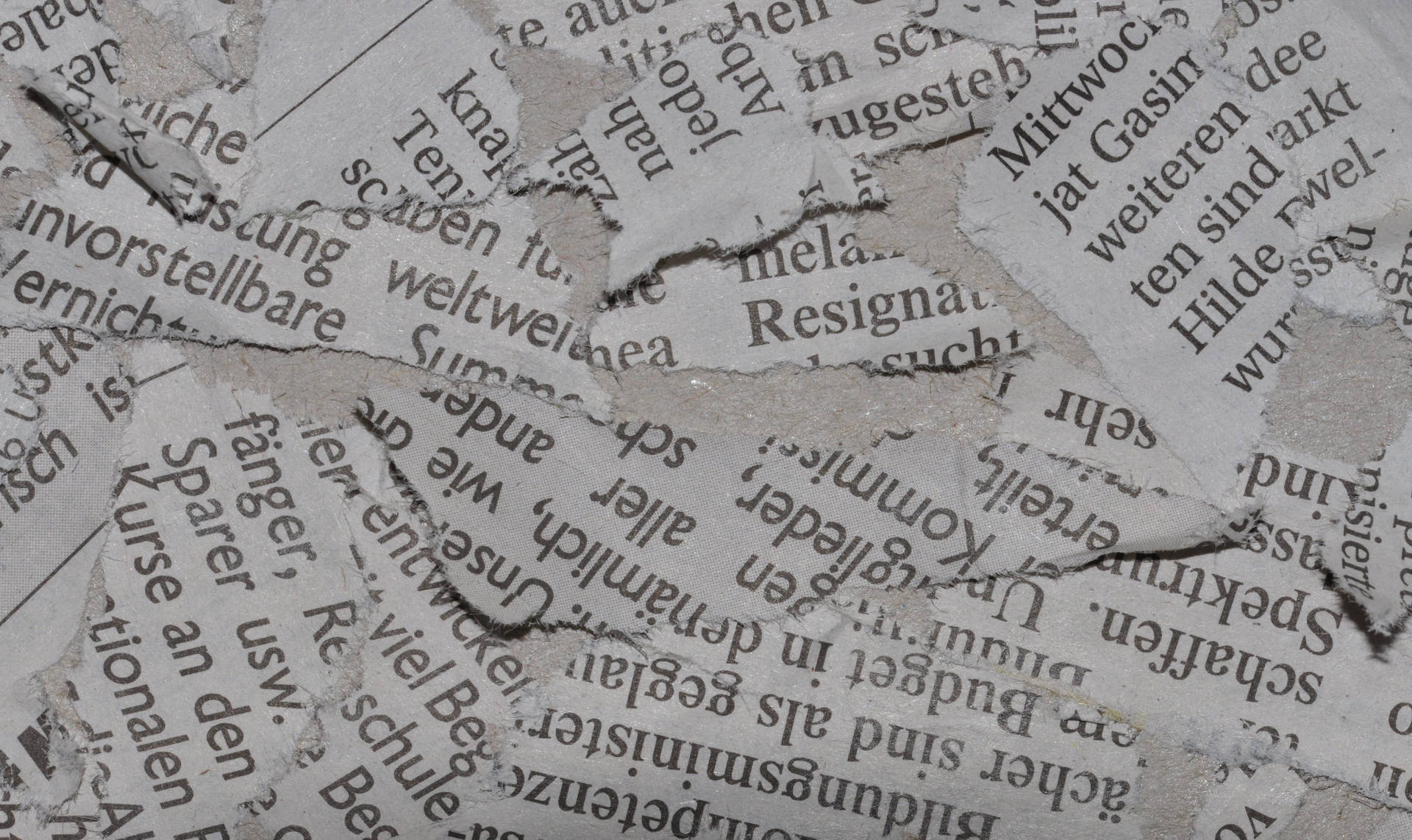 Newspaper Torn Snippets
