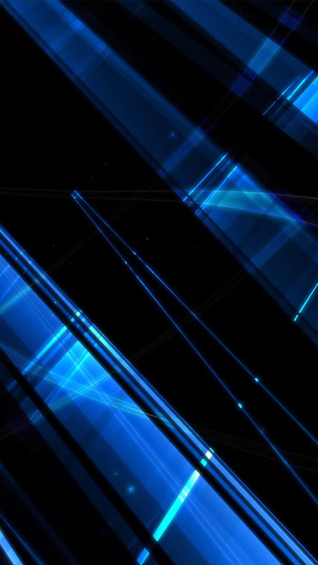 Blue Lines On A Black Background Wallpaper