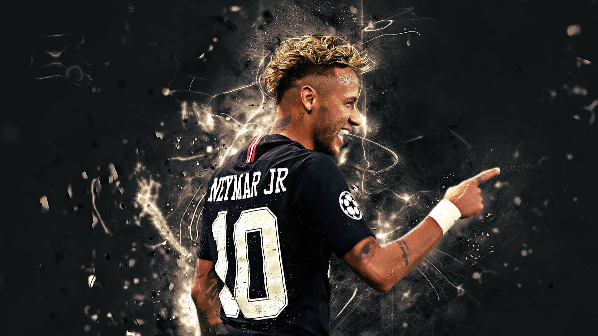 Neymar4k Weiße Lichter. Wallpaper
