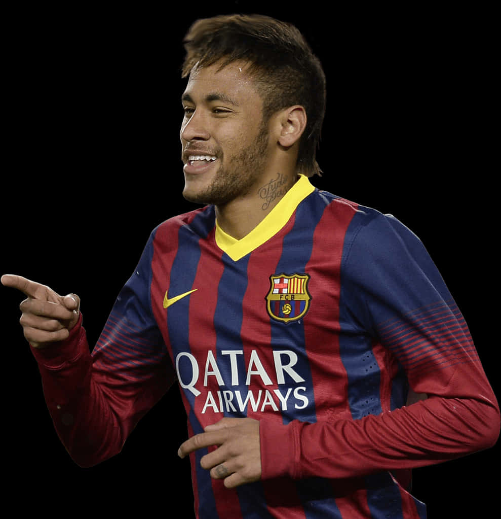 Neymar Barcelona Match Moment PNG