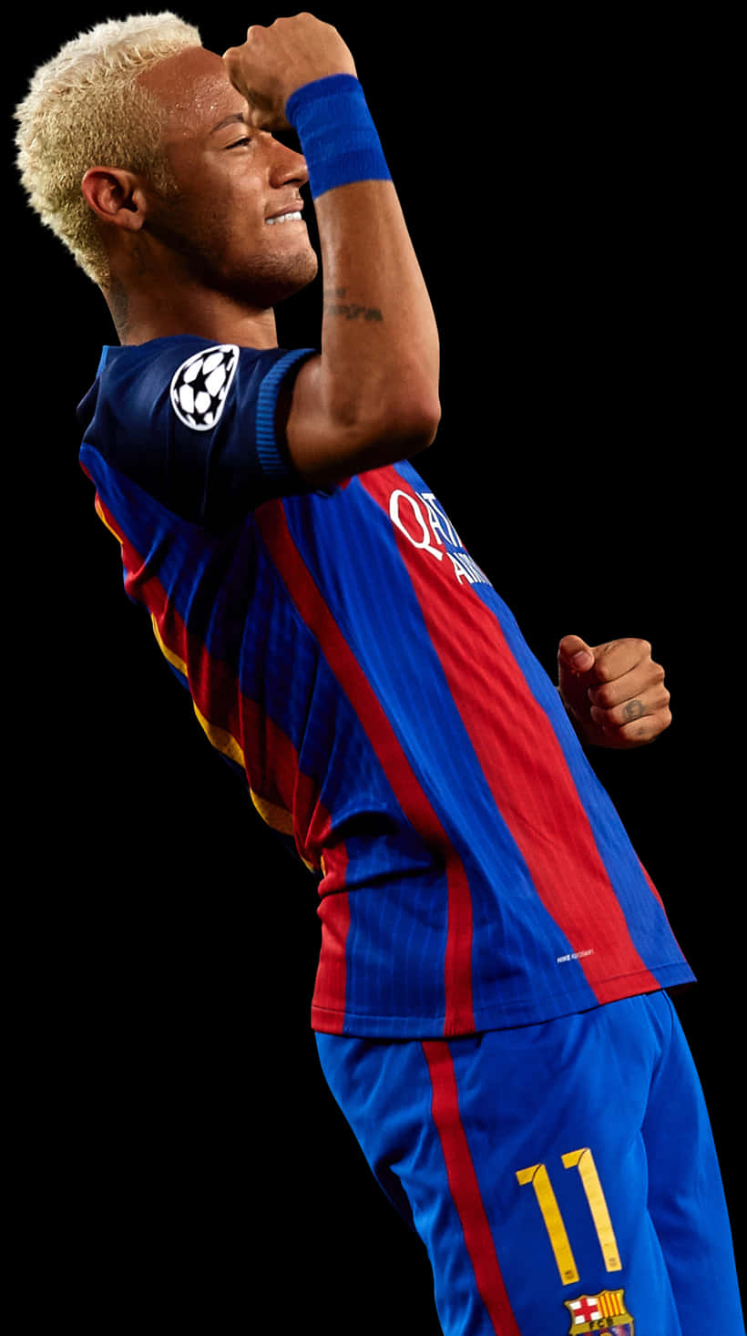 Neymar Celebration F C Barcelona PNG