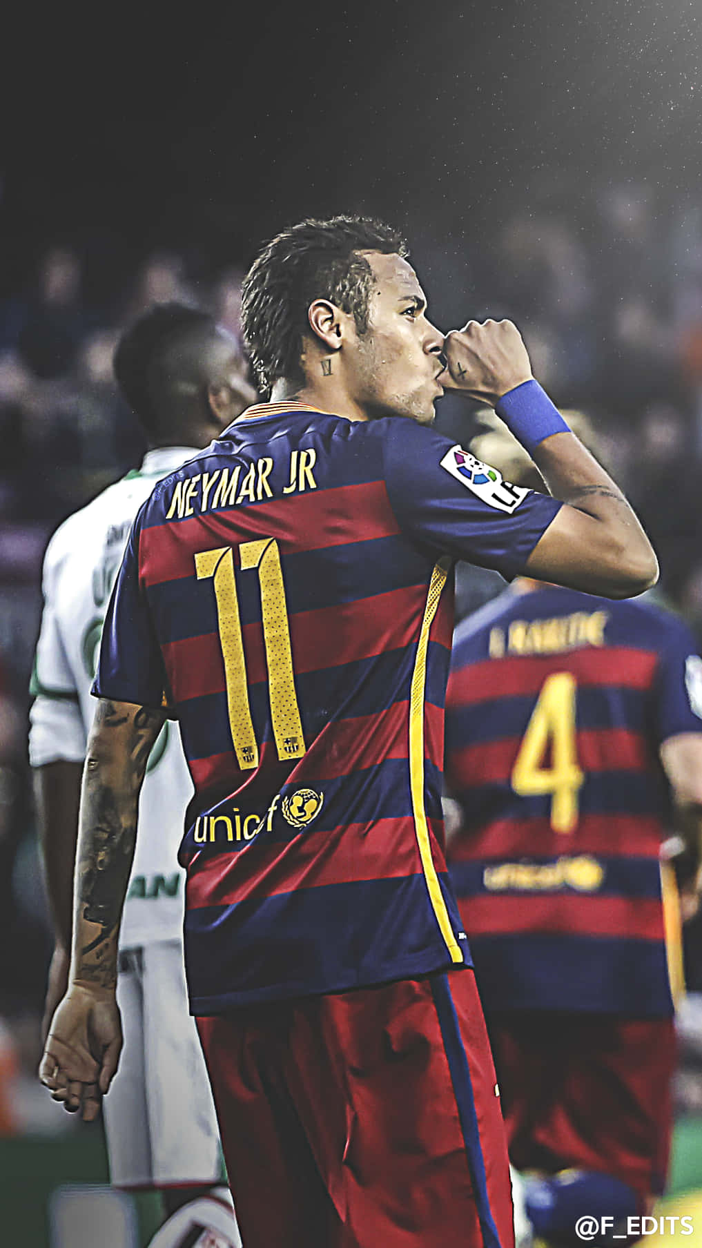 Download Football Galaxy Brazilian Player Neymar Wallpaper | Wallpapers.com