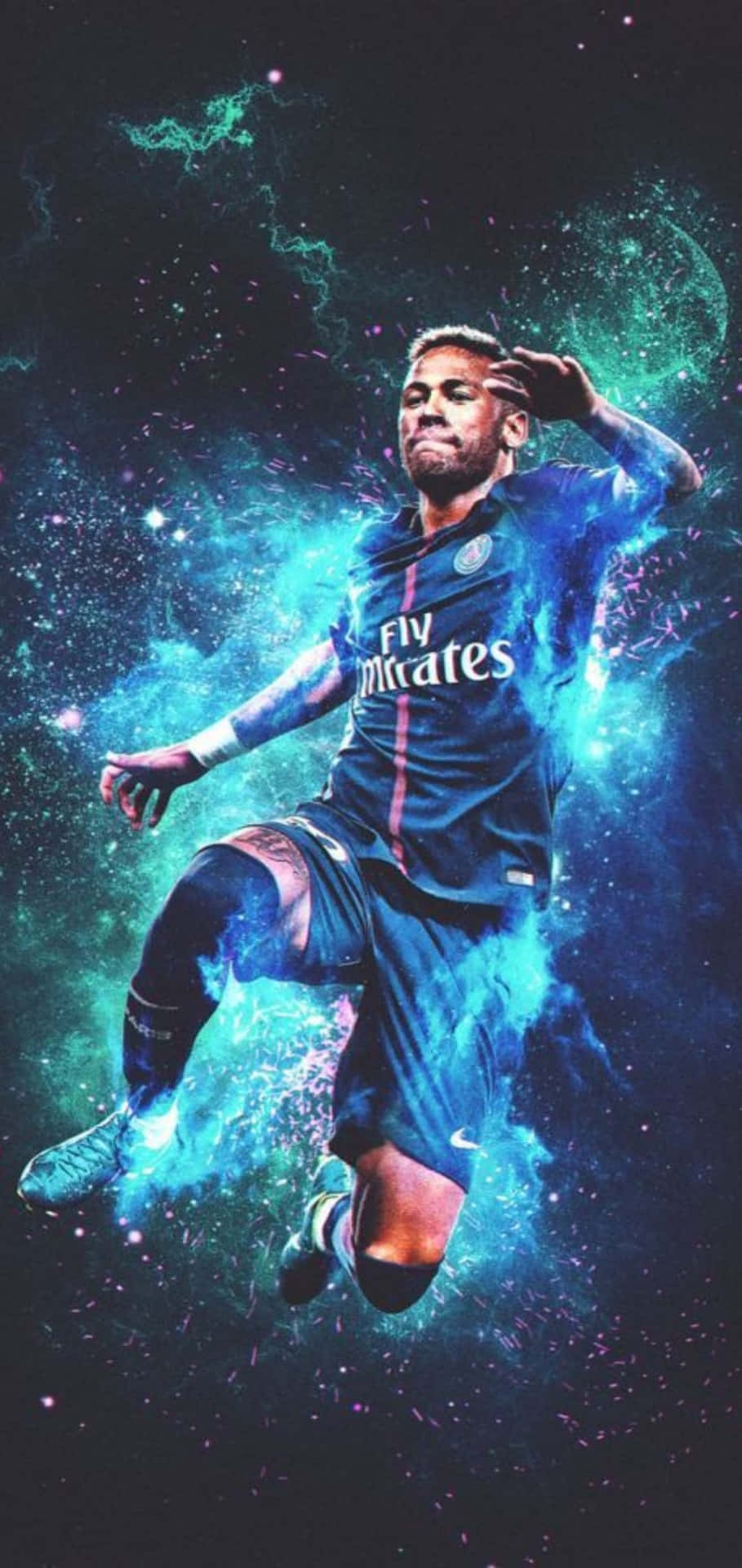 Stay connected with Neymar with the latest iPhone Wallpaper