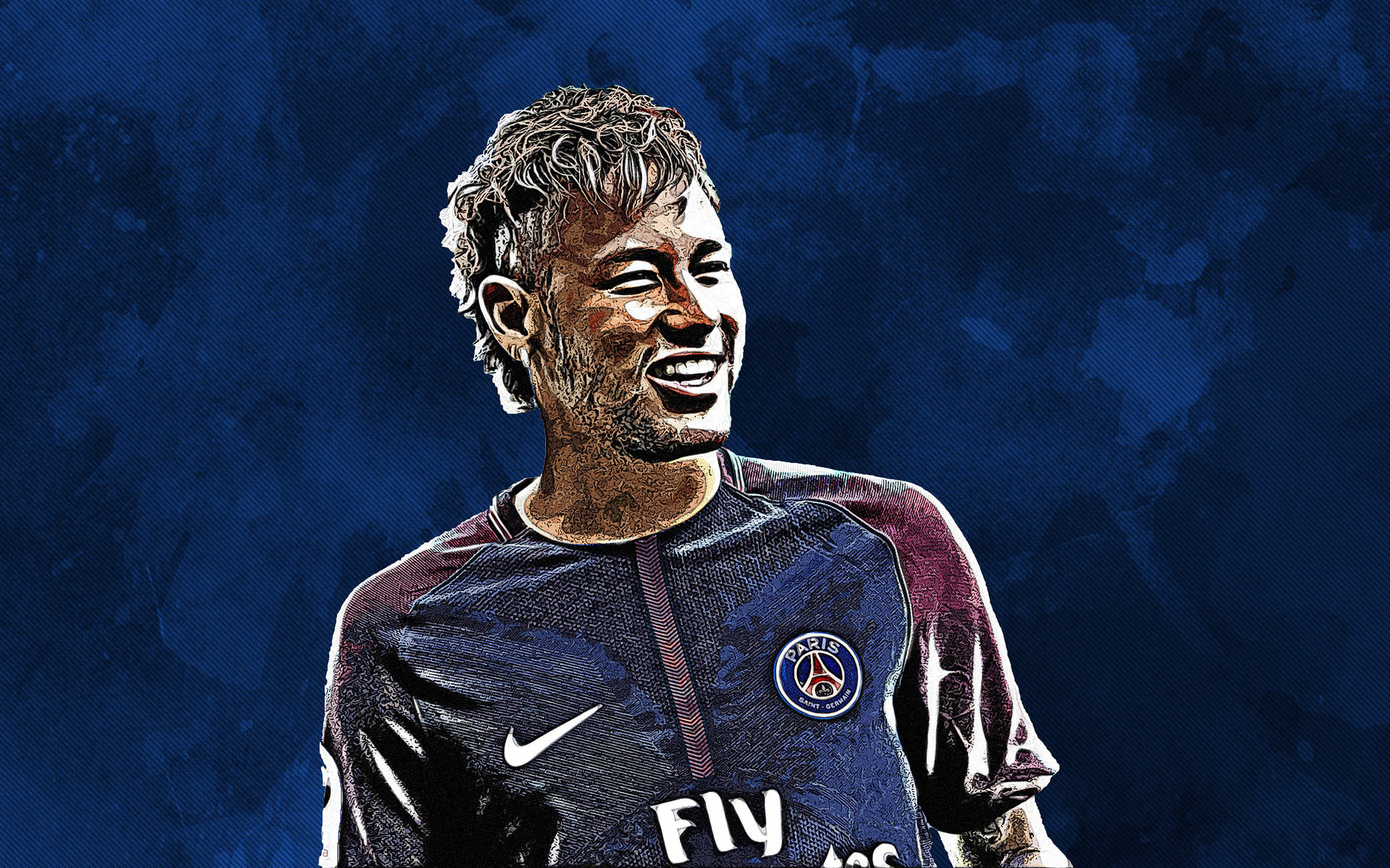 Neymar Jr Football Art Wallpaper