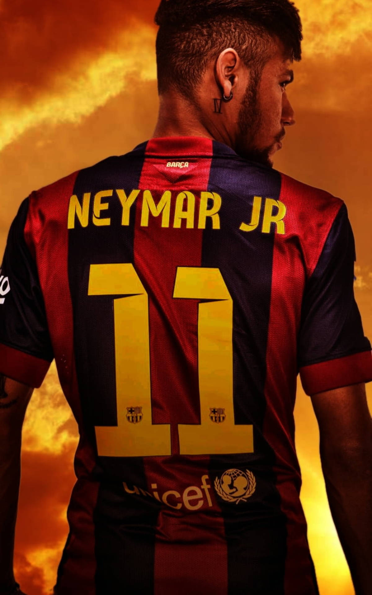 Neymar Jr In Number 11 Wallpaper