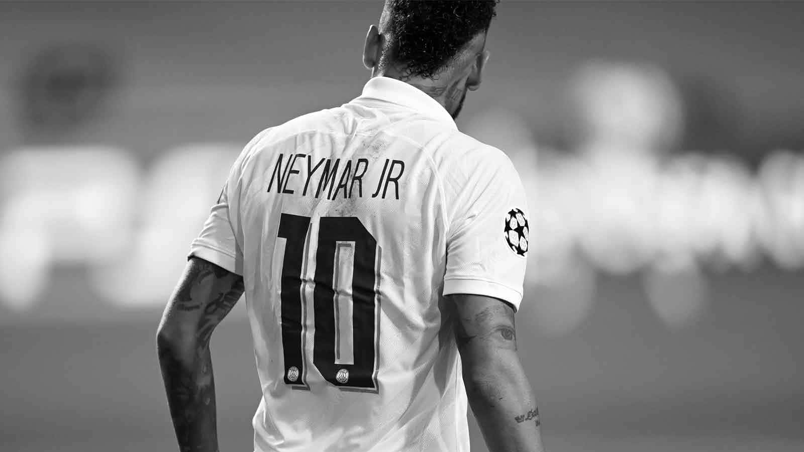 Neymar Junior Monochrome Wallpaper