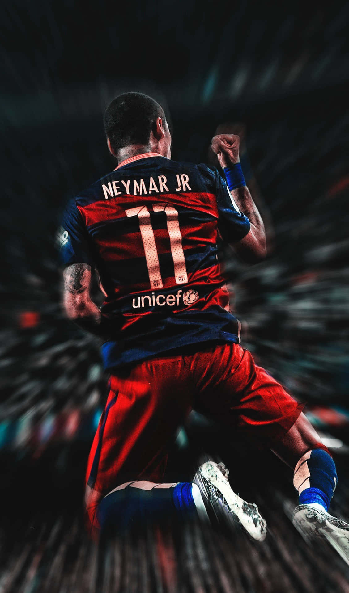 Neymar,brasilianische Ikone Und Fußballstar