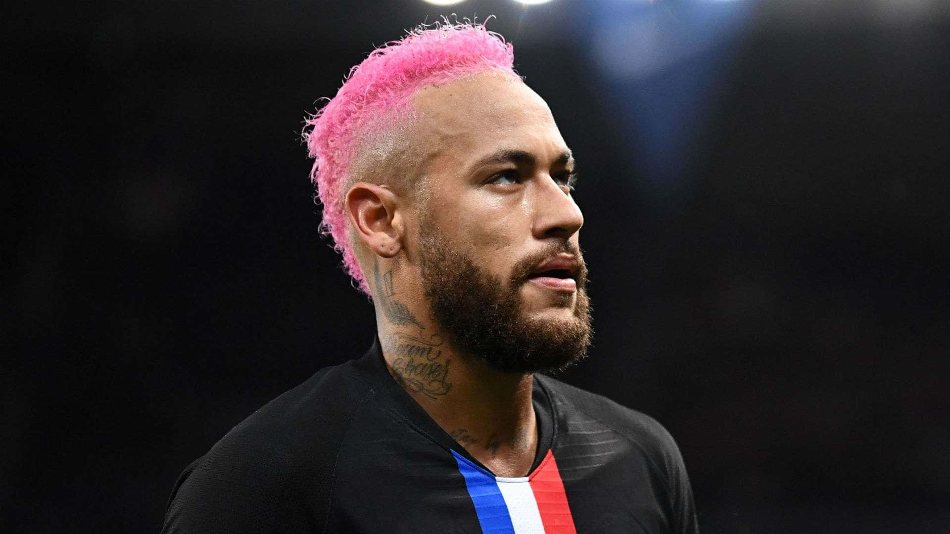 Neymar Pink Hair Profile Wallpaper