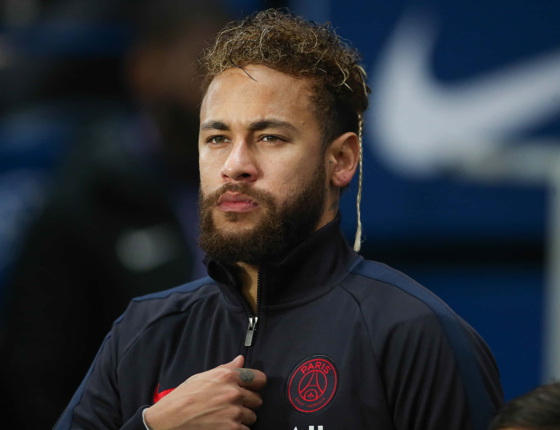Neymar Sporting Beard Paris Saint Germain Jacket Wallpaper