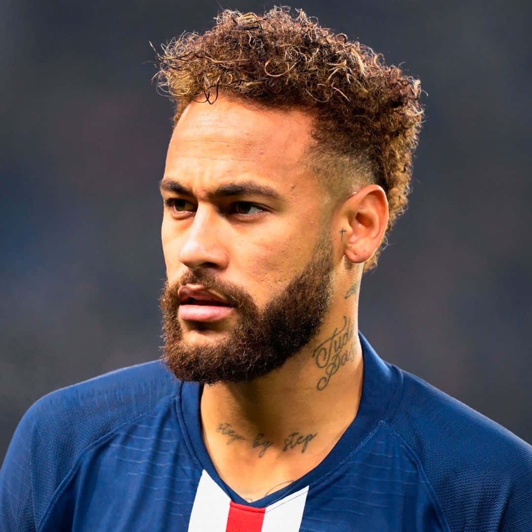 Neymar Sporting Beard Profile Wallpaper