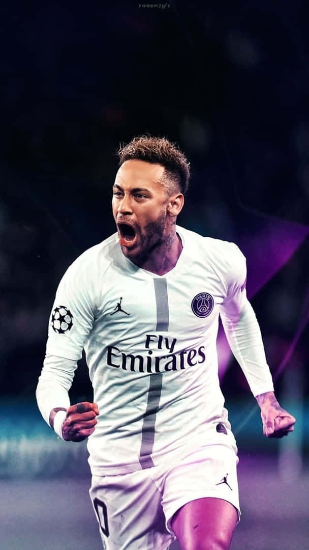 Desktop Neymar Football Soccer Player Hd Free Kick Ball In Air Mobile  Bakground Download Pictures