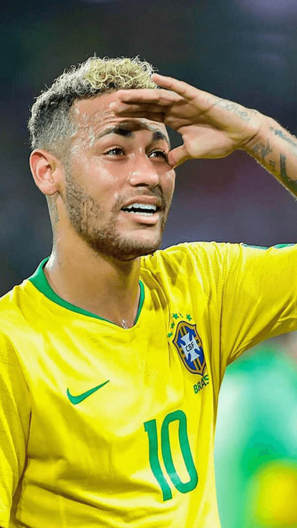 Neymar Færdigheder på Display i Ultra HD-Tapet: Se Neymars eviggrønne træk og tricks i fantastisk Ultra HD-opløsning. Wallpaper